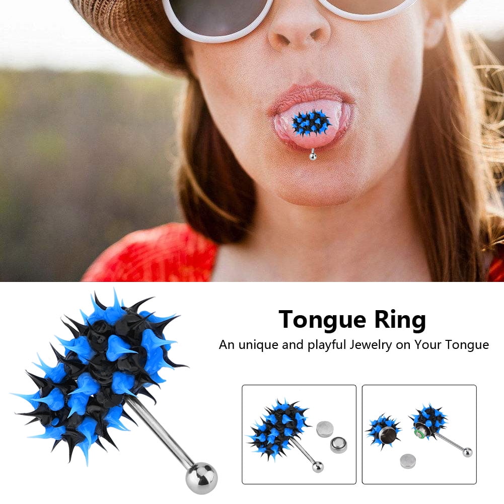 Vibrating tongue ring jewelry sales