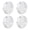 Clear, variant on 4 Pieces Smoke Bullet Turn Signal Light Lens Covers, Compatible with Harley Sportster, Street Glide, Road King and Softail Models