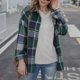 thumbnail image 2 of Blusas de otoño con cuello en V para mujer Estilo casual de un solo pecho Traje de diario de corte holgado FLhrweasw Para estrenar, 2 of 8