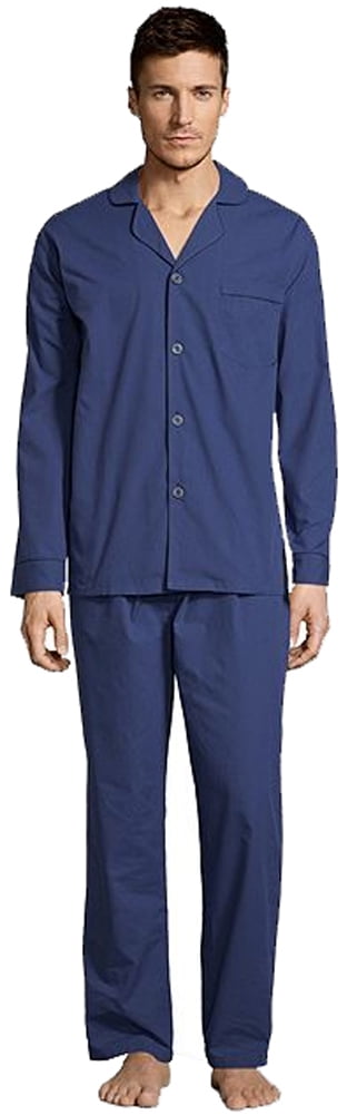 Hanes - Hanes Mens Big & Tall Broadcloth Cotton Blend Pajama Set 41461 ...