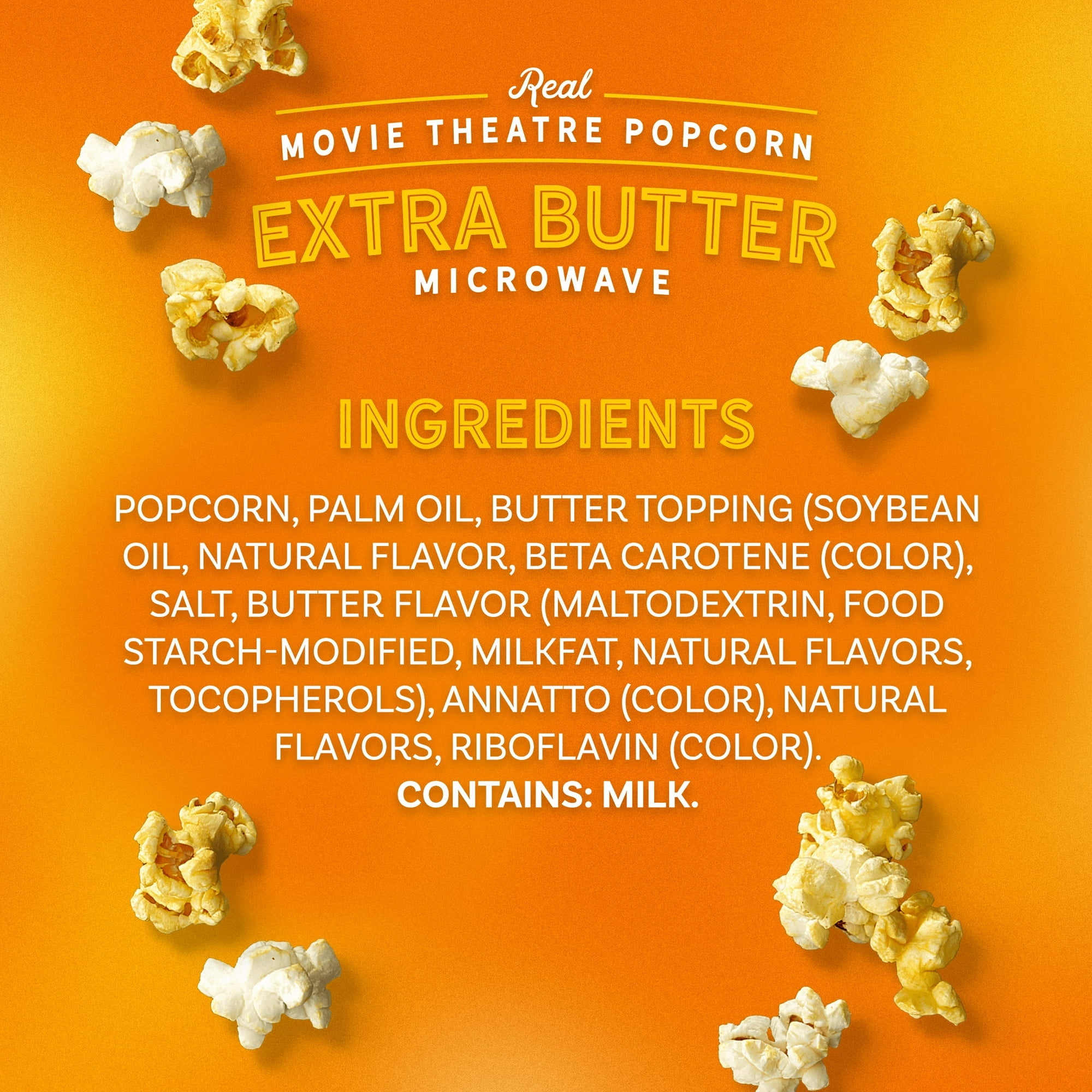 AMX Theatres Microwave Popcorn 6ct, Extra Butter