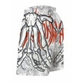 thumbnail image 5 of White Skeletal Hands Mens Swim Trunks Quick Dry Stretch Board Shorts with Soft Mesh Lining Funny Beach Short with Pockets 2XL-3XL, 5 of 8