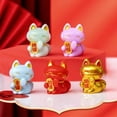 thumbnail image 5 of Lucky Feng Shui Cat Maneki Neko Fortune Cat Figurine Collectible Fortune Decor Ornaments Lucky Cat Mini Figure Collection Maneki, 5 of 10