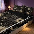 thumbnail image 2 of Homewish Bohemian Astrology Zipper Queen Comforter Set with Fitted Sheet and 2 Pillowcases, Solar System Planets Zipper Bedding Set, Black Reversible, 2 of 7
