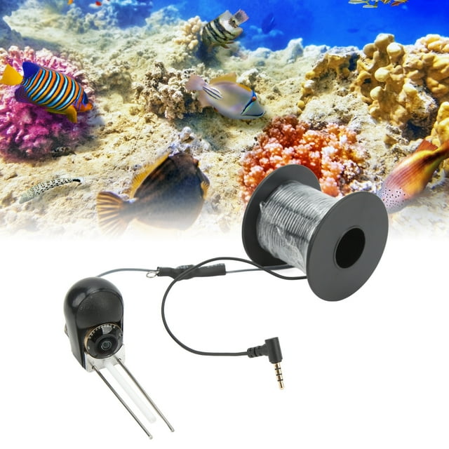 Fish Finder Camera, Single Fishing Camera HD 3.5mm Plug Underwater CVBS Fish Finder Camera With Fishing Cable For Marine