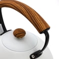 thumbnail image 5 of MegaChef 3.2 Quart Whistling Tea Kettle with Wood Grain Nylon Cool Touch Handle, Matte, 5 of 7