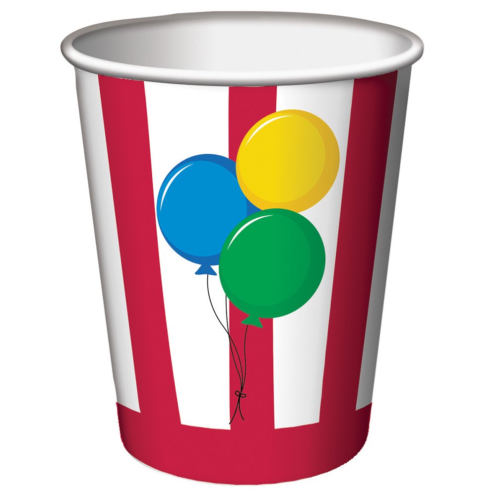 Circus Time 9oz Cups (8 Count)