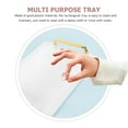 thumbnail image 6 of Minkissy 1-Pack White Plastic Fruit Platter Tray for Parties and , Serving Tray, 6 of 8