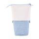 thumbnail image 1 of Estuche retráctil desplegable de pana de color liso en azul claro, estuche de pana elástico para lápices, estuche sencillo para lápices para hombre y mujer., 1 of 8