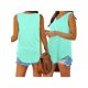 thumbnail image 4 of TRKIYQC Mujeres Chaleco Tops, Cuello En V Sin Mangas Color Sólido Casual Fiesta Calle Otoño Primavera Verano Tops Sueltos TRKIYQC moda, 4 of 5