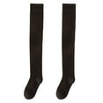 thumbnail image 5 of Mosey 1 Pair Women Long Socks Solid Color Thigh High Stockings Autumn Winter Japanese Good Stretch Stockings for Daily Wear, 5 of 8