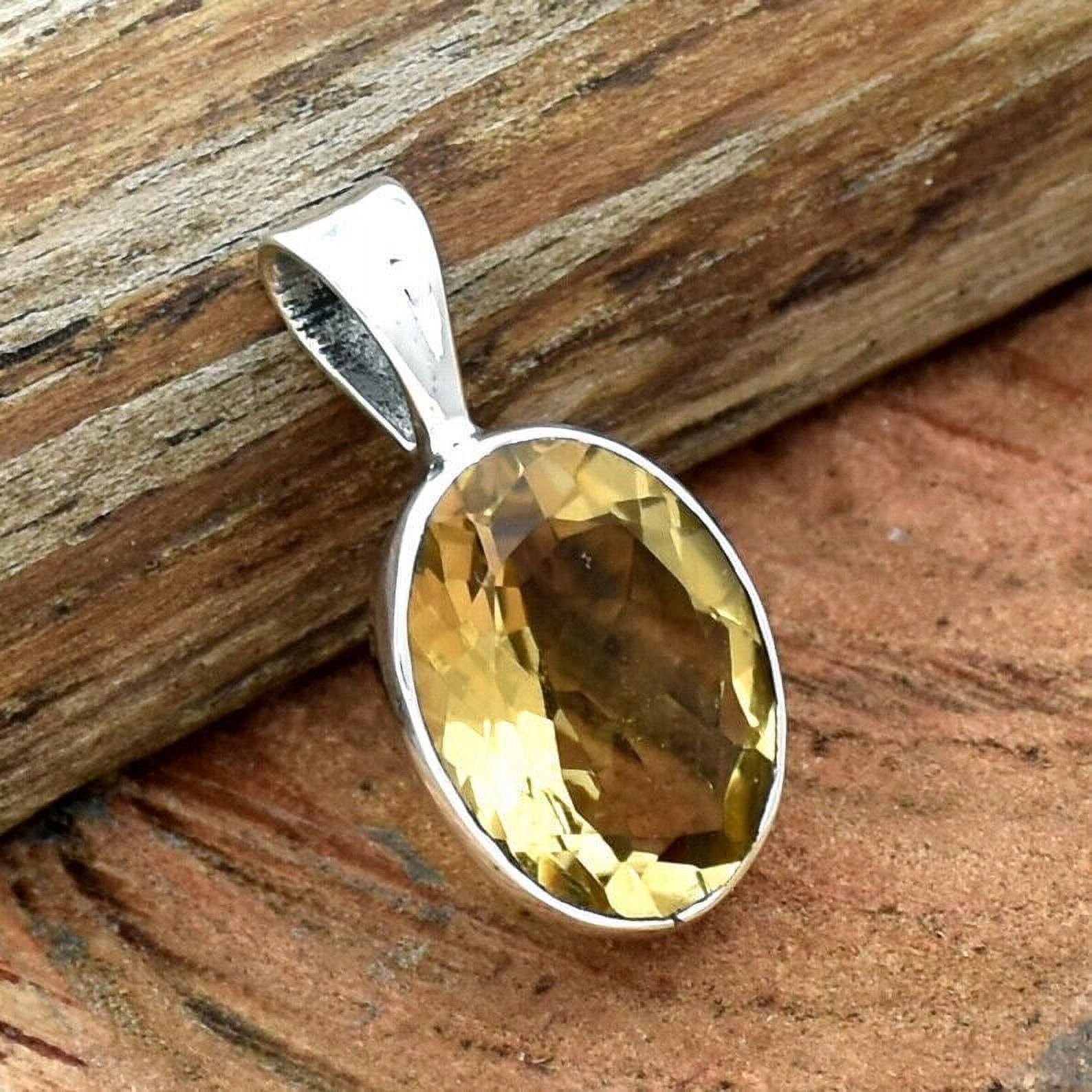 Collier ATOLL Ambre | Pendentif minimaliste et écolo | SABLE VERT