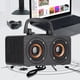 thumbnail image 5 of FT-4002 Altavoz retro inalámbrico portátil de madera con Bluetooth, USB, FM, para exteriores, con asa, 5 of 8