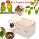 thumbnail image 2 of Wartleves Jaula de madera para cría de mascotas, nido para pájaros, caja de aviario, cabaña para loros, periquitos, HOTS, 2 of 7