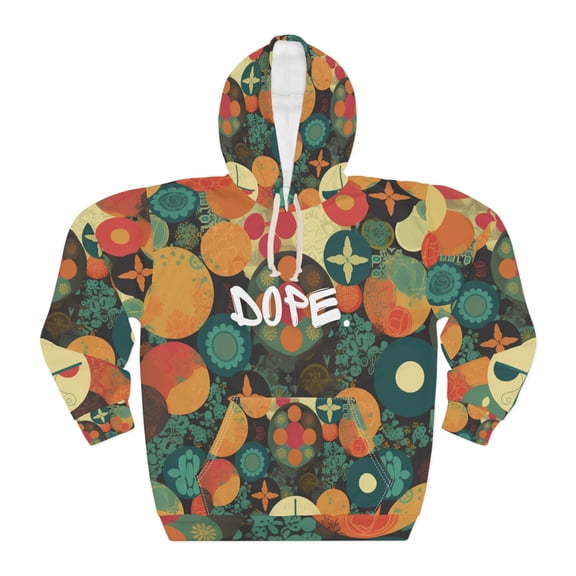 Geometric Shape Mosaic Collage Graphic Hoodie Unisex Dope Grafitti Sweater
