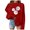 Red, variant on Vedolay Womens Sweatshirt Womens Oversized Hoodies Casual Pullover Sweatshirts Fall Fashion 2023 Clothes,Red XXL