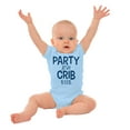 thumbnail image 3 of Party At My Crib BYOB Funny Romper Boys or Girls Infant Baby Brisco Brands 12M, 3 of 6