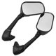 thumbnail image 4 of Cherk 1 Pair Motorcycle Scooter E-bike Black Rear View Mirrors Back Side Mirror For Yamaha Yzf R6s 2006 R6s 2007 2008 2009, 4 of 5