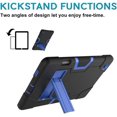 thumbnail image 5 of Mignova for Samsung Galaxy Tab S6 Lite 10.4 inch Case Kids Friendly Heavy Duty Drop Shock Proof Armor Defender for Samsung Tab S6 Lite 10.4 inch 2020 2022 Model SM-P610 P613 P615 T619 (Black+Blue), 5 of 6