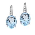 thumbnail image 2 of Wentin Reduced Earrings Leverback earrings with oval zirconia, captivating jewel ideal for women, 2 of 3
