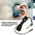 thumbnail image 3 of Fil de Casque à Conduction Osseuse, Transmission Stable Connecteur en Alliage Câble Audiomètre Excellente Performance pour Remplacement, 3 of 7