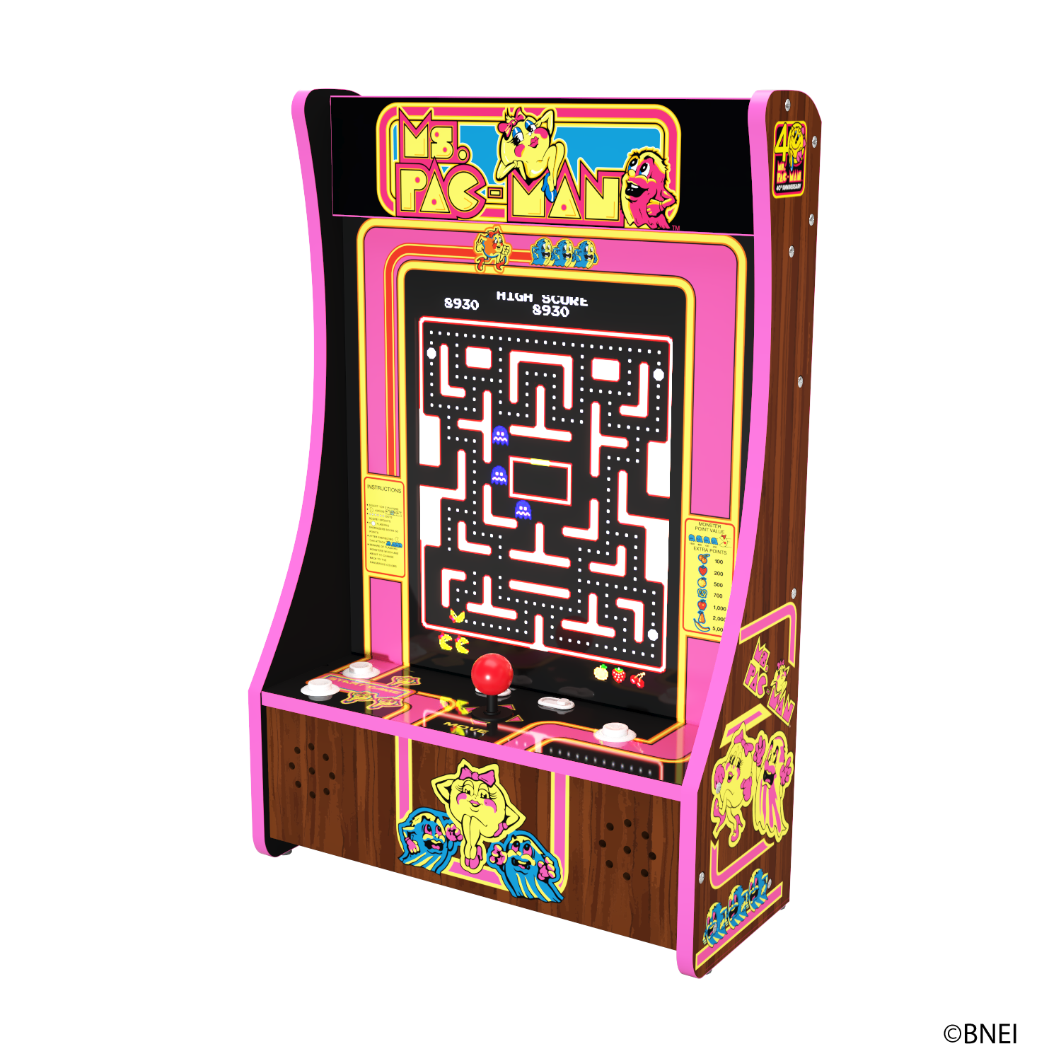 Arcade1Up, Ms. Pac-Man Partycade - image 3 of 8