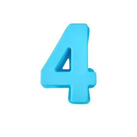 

Non-Stick Pastry Making Kitchen Accessories Anniversary Supplies Baking Tool Number Cake Mold Silicone Mould Cake Mould NUMBER 4
