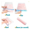 thumbnail image 4 of 40 PACKs Medium Roll Up Travel Storage Bags Space Saver for luggage/suitcase, 4 of 6