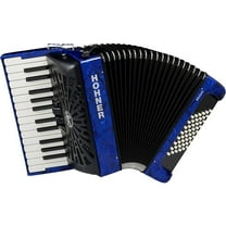 Hohner Bravo II 48 Accordion With Black Bellows Blue
