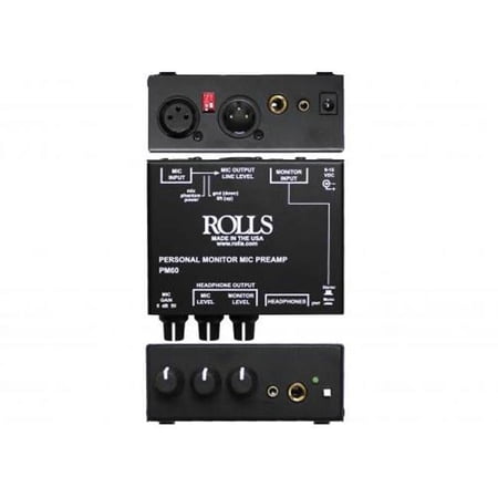 UPC: 0675889006001 | Rolls PM60 Personal Monitor Mic Preamp