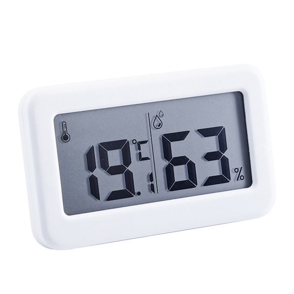 TFixol Digital Hygrometer Electronic Temperature Humidity Meters Gauge LCD Display Backlight Indoor Thermometer Hygrometer with Bracket Sticker for Greenhouse Garden Cellar