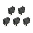 thumbnail image 1 of Interruptor de palanca mini barco negro para barco coche marino ON/OFF AC 250V/6A 125V/10A, 5 piezas, 1 of 4