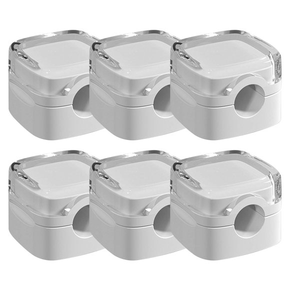 Pinces à Câble 6 Pcs Câble de Chargement Organiseur de Câbles Support de Rangement Porte-Câbles Organiseur de Câbles Autocollant pour Bureau Table de Chevet Câbles de Chargement