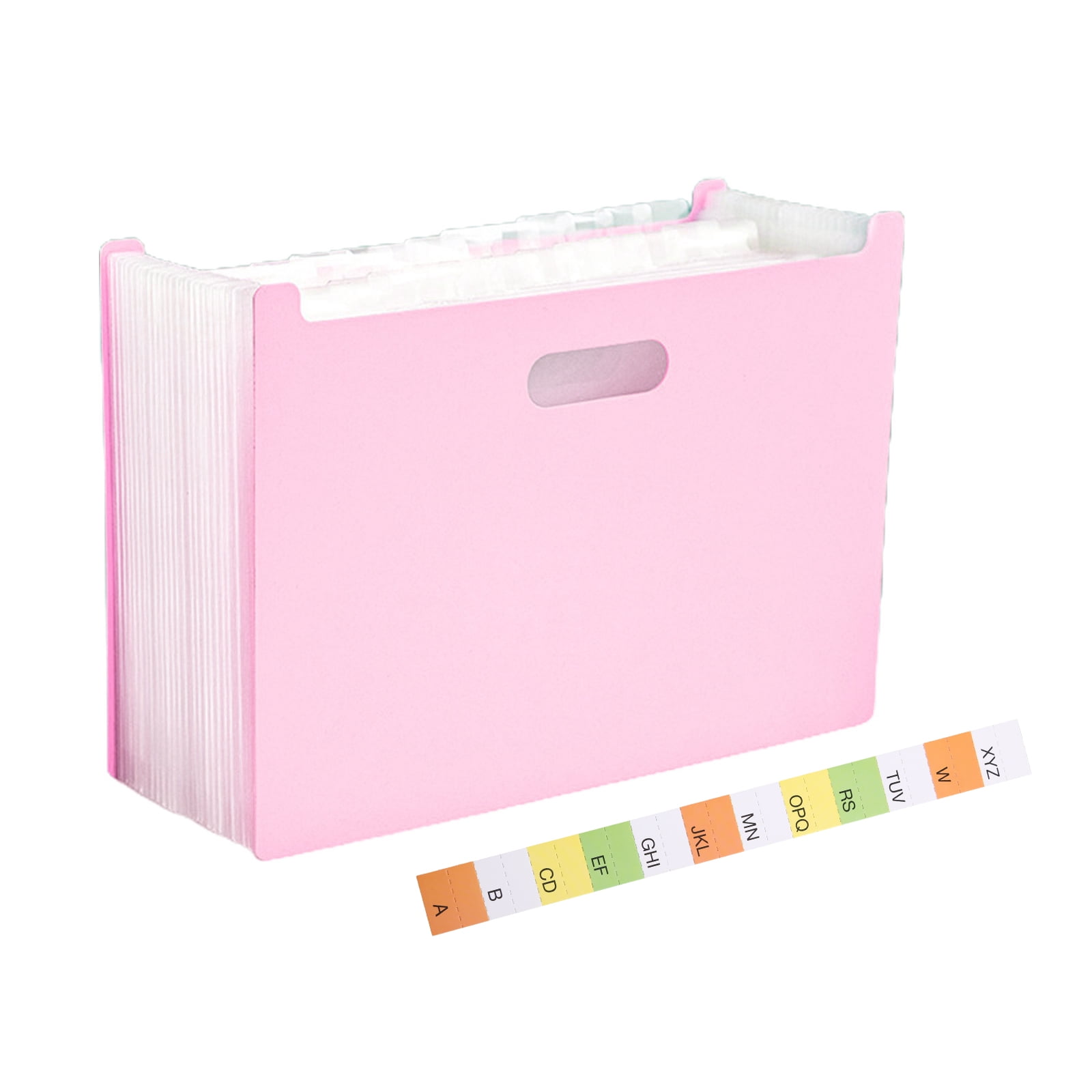 Buy TINYFULL A4 Accordion Folder Clear Index Labels Expanding Document