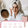 thumbnail image 5 of RAGUPEL Hand Mirrors with Handle,Square Shape Mirror 7.5"*3.9"*0.4" Small Mirror,Eyelash Print Handheld Mirror,Pink, 5 of 7