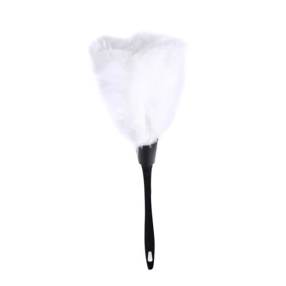 bedienty Mini Portable Duster Tabletop Hanging Dust Brush Soft Cleaning Brushes Decorations Computer Keyboard Bedroom White 35x15cm 1Set
