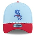 thumbnail image 2 of Men's New Era Light Blue/Red Chicago White Sox 2025 Fourth of July 39THIRTY Flex Hat, 2 of 5