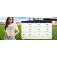thumbnail image 6 of ALLTB Football Shirts for Women Vintage Go Cowboy Graphic Sunday Funday T-Shirt Casual Game Day Short Sleeve Tee Tops, 6 of 6