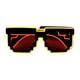 thumbnail image 2 of Gafas LED luminosas - Juguete de gafas de sol iluminadas estilo chulo para gamers y entusiastas de los memes, 2 of 3
