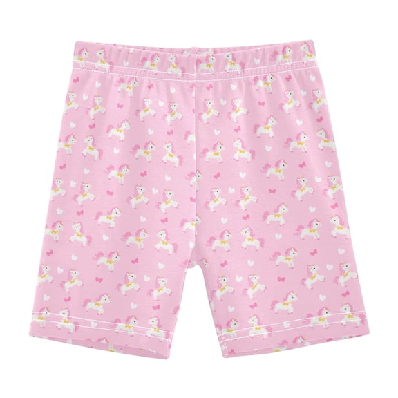 joogoo Cute Unicorns Girls Lined Shorts Bike Dance Bottoms 6T
