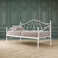 thumbnail image 4 of DHP Victoria Metal Daybed, Twin, Under Bed Storage, White, 4 of 10