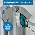 thumbnail image 5 of Tfal Ultraglide Plus Steam Iron, Black and Turquoise, 5 of 7
