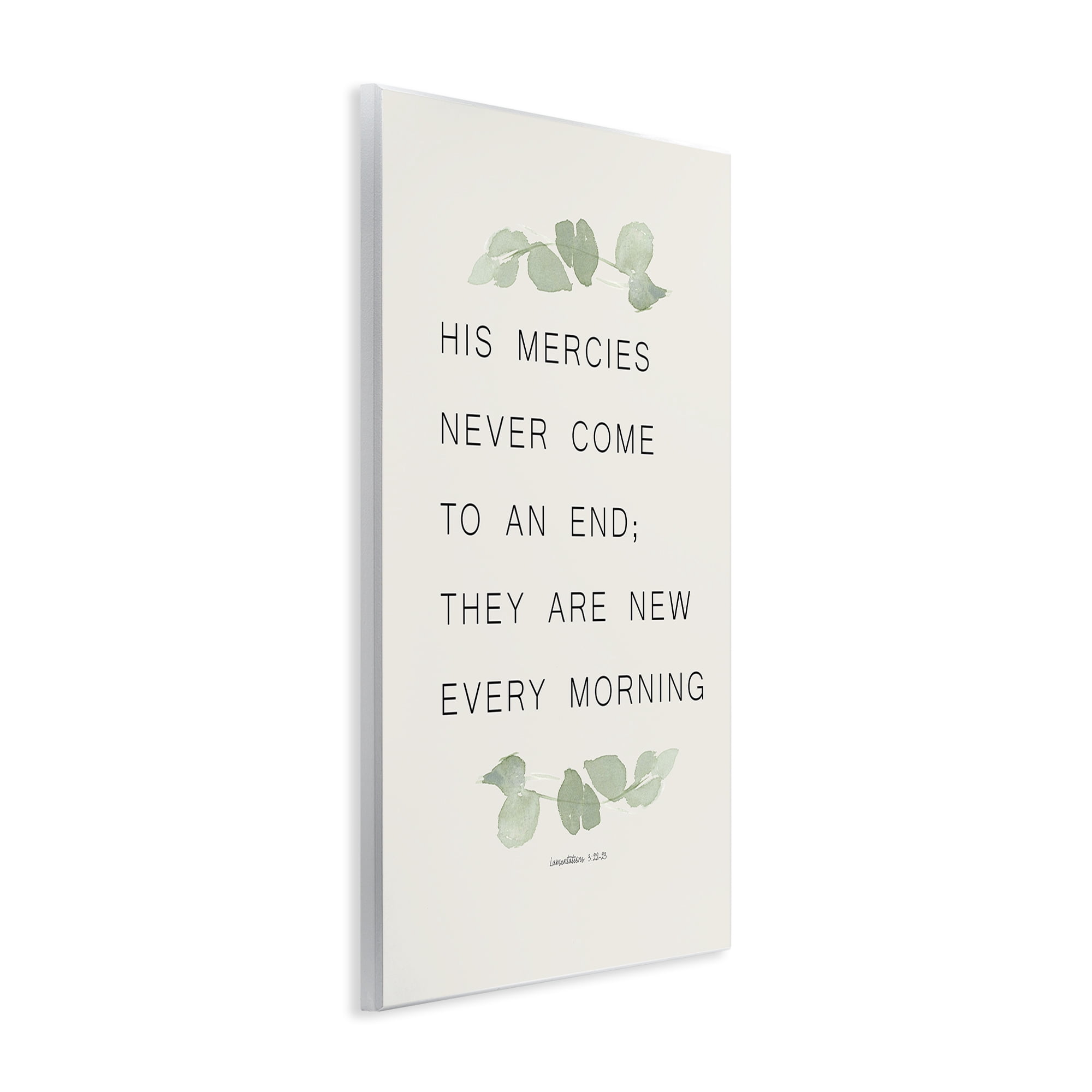 Stupell Industries Mercies New Every Morning Wall Plaque Art, design by Lucille Price