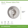 thumbnail image 5 of Symmons S5990TRM Birch Traditional Valve Trim Only - Chrome, 5 of 5