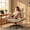 Beige Sherpa, variant on Peispie Criss Cross Office Chair with Adjustable Arms, Sherpa Cross Legged Desk Chair with Headrest, Wide Seat High Back Swivel Computer Office Chair for Home Office, Beige