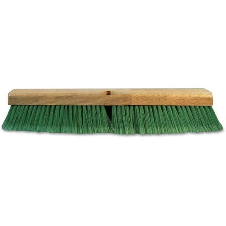 HetayC BWK20724 3 in. Flagged Recycled PET Plastic 24 in. Push Broom Head - Green