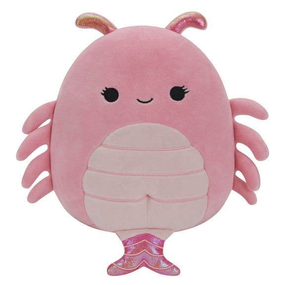 Squishmallows Official 7.5 inch Simone the Light Pink Shrimp - Child's Ultra Soft Stuffed Plush Toy