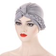 thumbnail image 3 of MSJUHEG Head Scarves for Chemo,Turbans,Hair Scarf,Chemo Headwear,Head Wraps,Head Hat Cap Ethnic Cover Wrap Turban Multiside Braid Hijab Hat Baotou Hat E One Size, 3 of 4