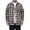Purple, variant on Men Fashion Square Print Lightweight Breathable Long Sleeve Lapel Shirt Purple 4XL