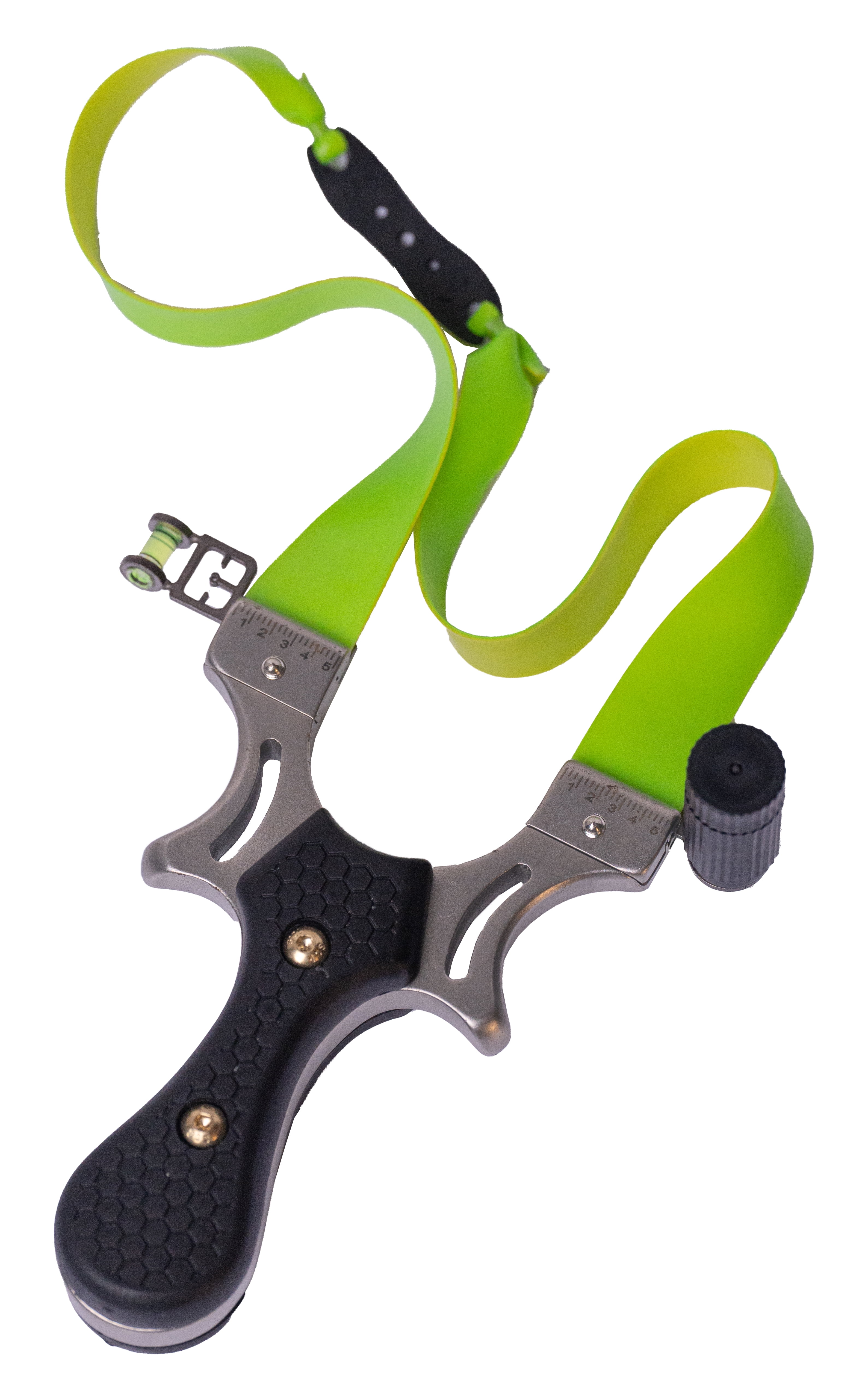 Stainless Steel Slingshot includes Laser, Lever, 3 Bands, pouch targets and ammo